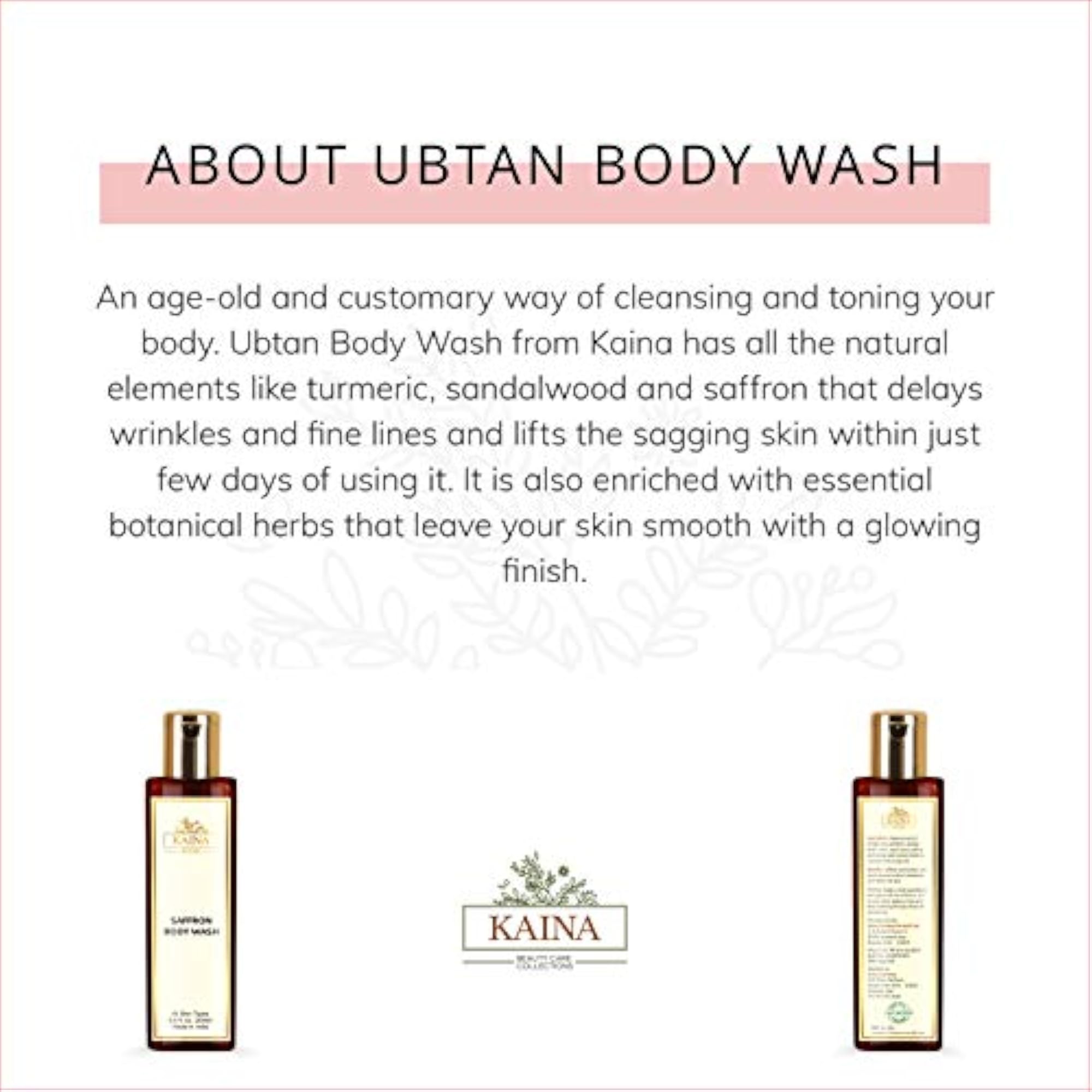 Skincare Saffron Body Wash 200 ML, Skin Brightening